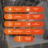 Foco LED Tipo Ventilador 65 W Alta Potencia LHB, Luz de Día, 3 Paneles Ajustables, Base E27, No atenuable