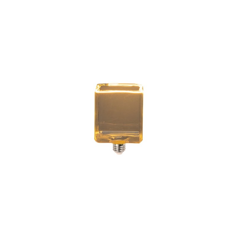 Foco Cubo LED Filamento 6 W IRC 90, Luz Ámbar, Base E27, Atenuable