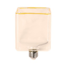 Foco Cubo LED Filamento 6 W IRC 90, Luz Ámbar, Base E27, Atenuable