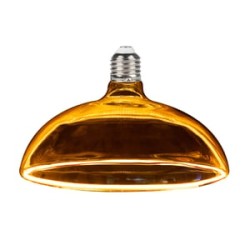 Foco Globo LED Filamento 6 W IRC 90, Luz Ámbar, Base E27, Atenuable