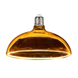 Foco Globo LED Filamento 6 W IRC 90, Luz Ámbar, Base E27, Atenuable
