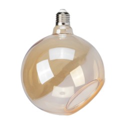 Foco Globo LED Filamento 6 W IRC 90, Luz Ámbar, Base E27, Atenuable