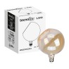 Foco Globo LED Filamento 6 W IRC 90, Luz Ámbar, Base E27, Atenuable