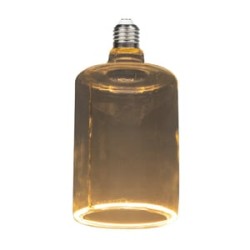 Foco Cilíndrico LED Filamento 4.5 W IRC 90, Luz Ámbar, Base E27, Atenuable
