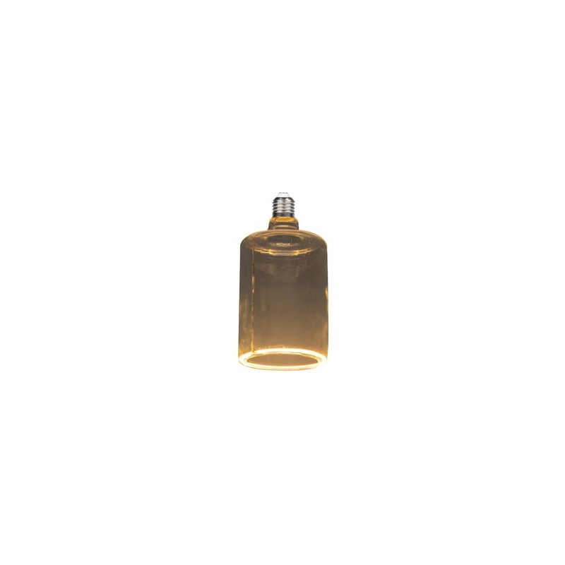 Foco Cilíndrico LED Filamento 4.5 W IRC 90, Luz Ámbar, Base E27, Atenuable