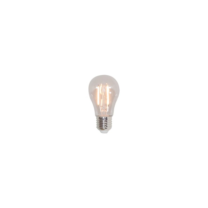 Foco A19 360° Filamento LED 1 W, Base E27, Luz Cálida Suave, 12 V, No atenuable