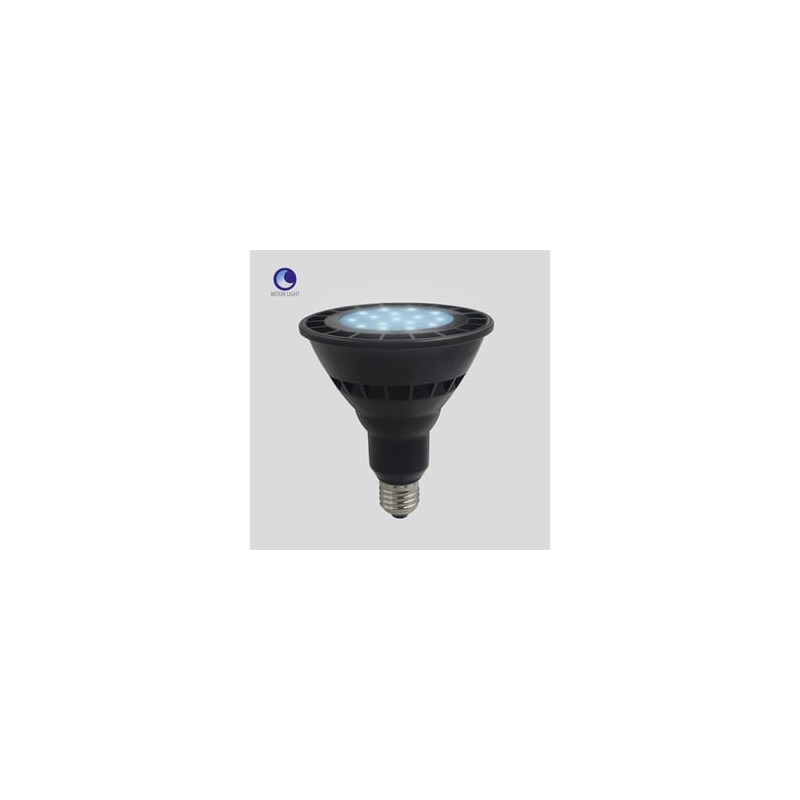 Foco PAR38 LED 16 W, Luz de Luna Color Azul, Base E27, IP65, No atenuable