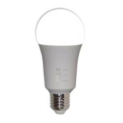 Foco A19 LED 13 W, Selector de Potencia, Base E27, Luz de Día, No atenuable
