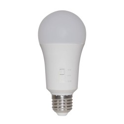 Foco A19 LED 13 W, Selector de Potencia, Base E27, Luz Cálida Brillante, No atenuable