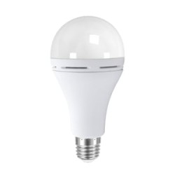Foco de Emergencia Recargable A19 LED 9 W, Luz Cálida Brillante, Base E27, Portátil
