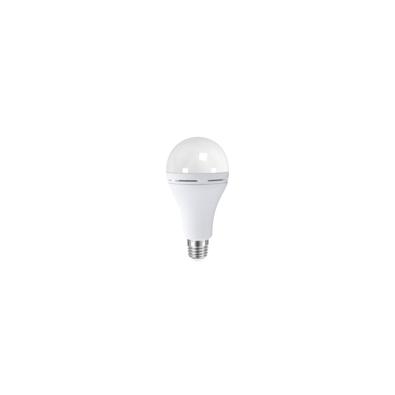 Foco de Emergencia Recargable A19 LED 9 W, Luz Cálida Brillante, Base E27, Portátil