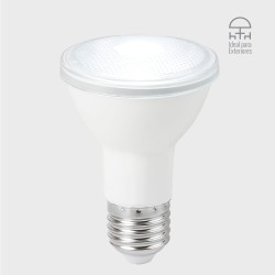 Foco PAR20 LED 9 W, Luz de Día, Base E27, IP65, No atenuable