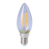 Foco Vela C35 LED Filamento 4.5 W, Luz Cálida Suave, Base E12, No atenuable