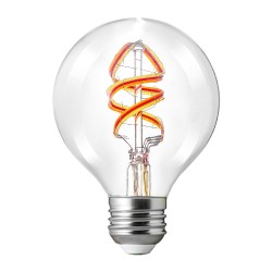 Foco Vintage LED Inteligente Globo G25 WiFi 4.5 W, Luz RGB + Cálida, Base E27, Atenuable, Compatible con App móvil y Asistentes 
